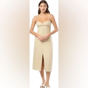 ONIA Air Linen Corset Midi Dress Women’s Size 4 6313